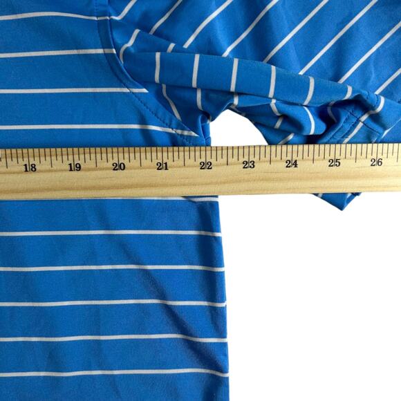 Peter Millar "The Island Golf Club” Summer Comfort Men’s Striped Polo – Size M - Picture 7 of 8